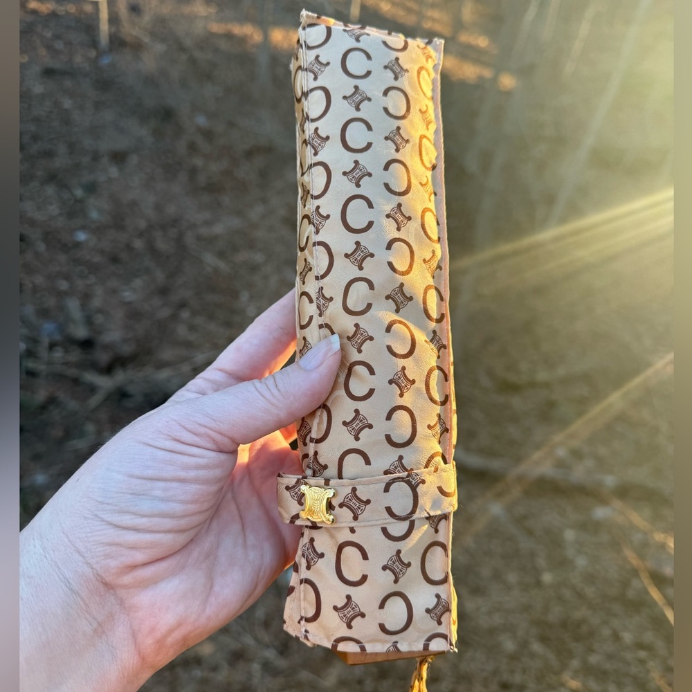 Celine Tan Monogram Umbrella - image 1